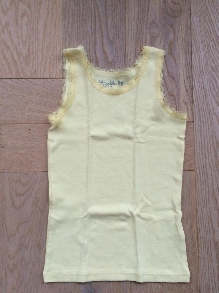 nieuw zacht geel hemdje / topje mt 110/116, Meisje, Nieuw, Shirt of Longsleeve, Pocopiano