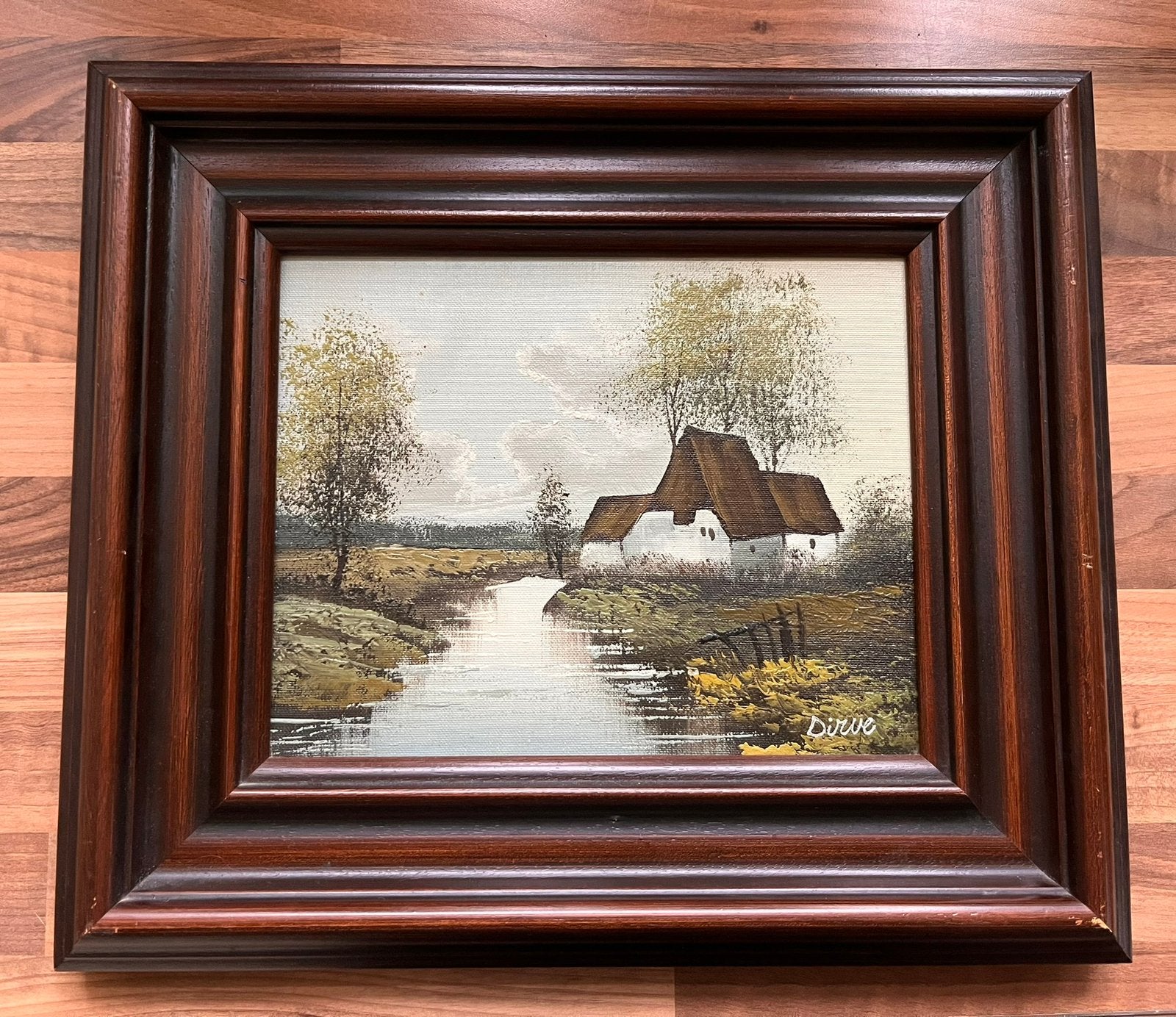 Schilderij van schilder Dirve met certificaat., Ophalen
