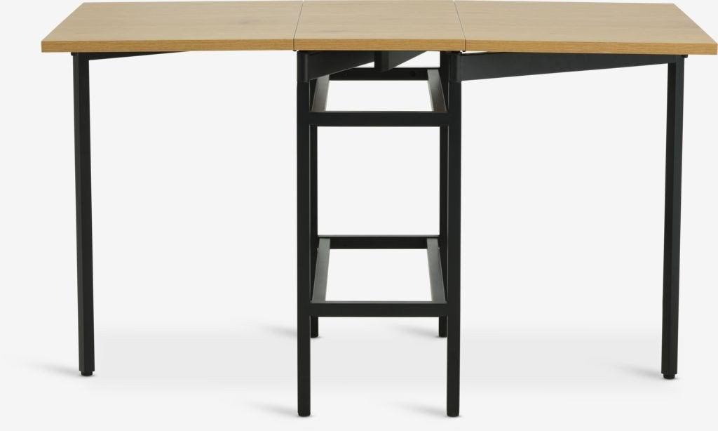 Eettafel - Bureau - inklapbaar - FOLDINGBRO Jysk, Ophalen, 100 tot 150 cm, 50 tot 100 cm, Zo goed als nieuw