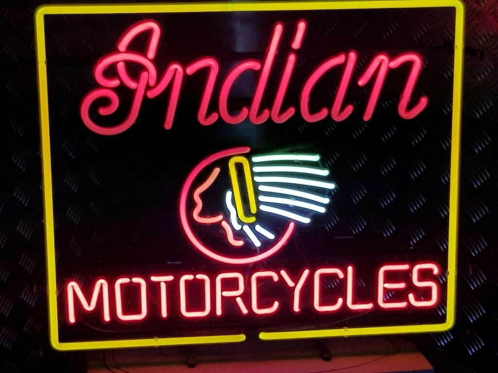 FIFTIES SIXTIES NEONVERLICHTING INDIAN MOTORCYCLES, Ophalen, Nieuw