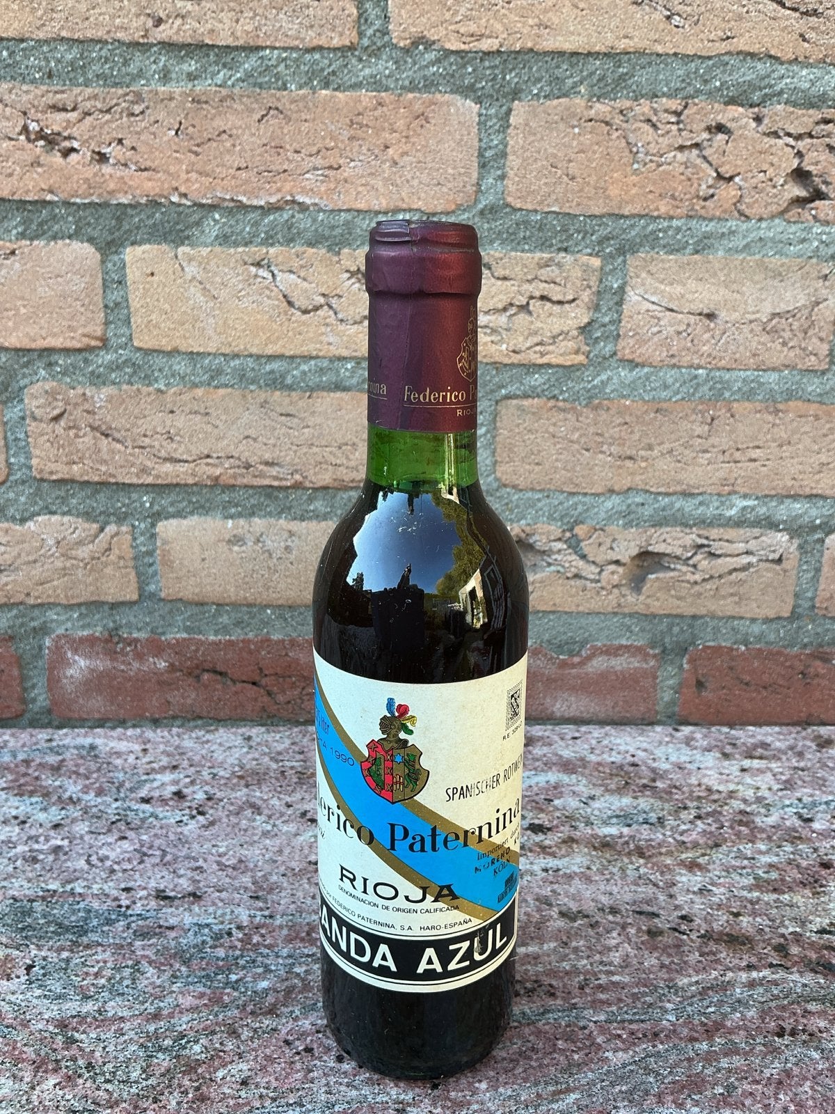 Federico Paternina Banda Azul Rioja Crianza 1990, Verzamelen, Spanje, Ophalen of Verzenden, Zo goed als nieuw, Rode wijn