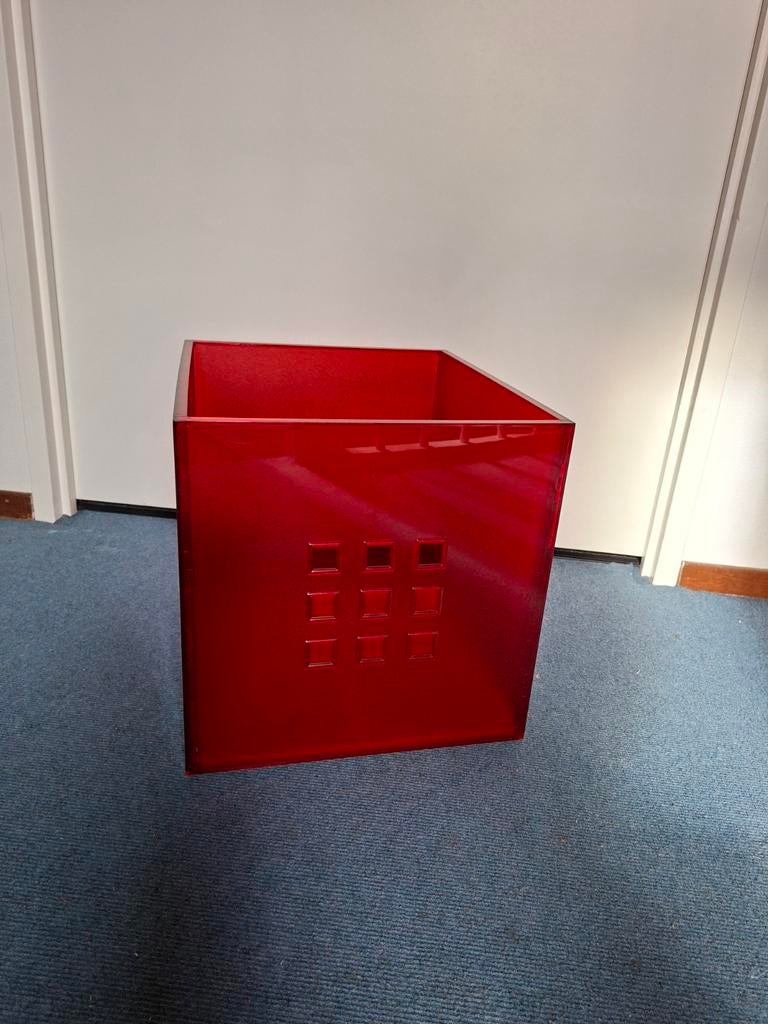 Rode inzetbak voor Kallax kast (IKEA), Ophalen of Verzenden, Gebruikt