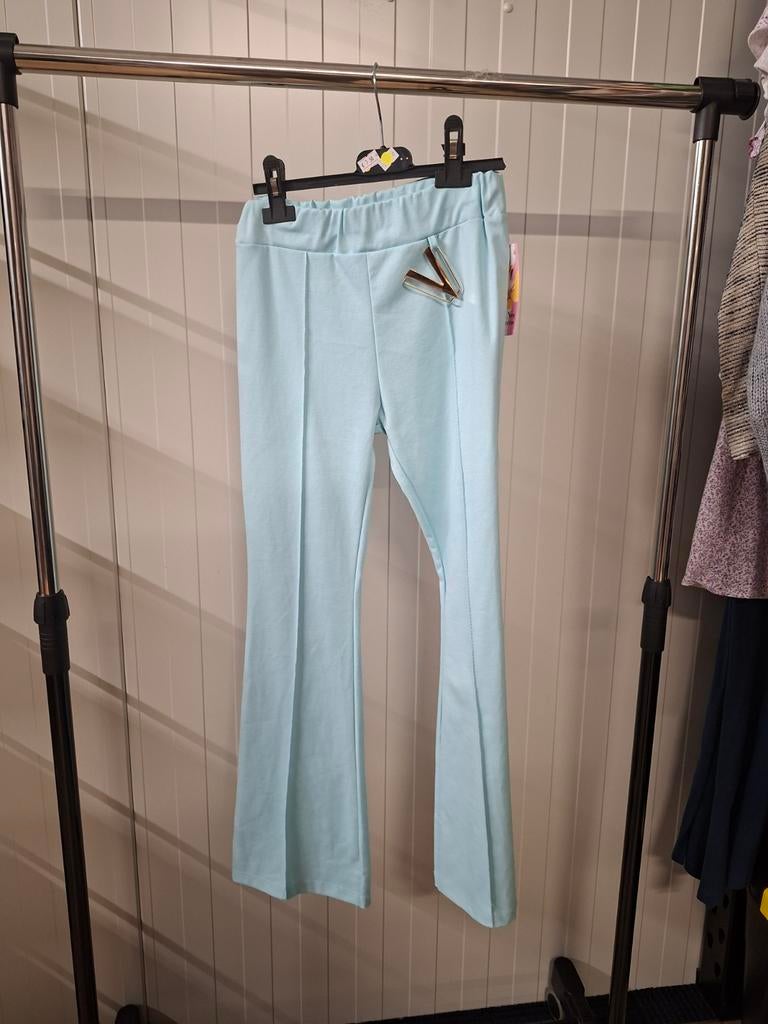 Blauwe meisjes flaredjeans maat 164, Ophalen of Verzenden, Nieuw, Meisje, Broek