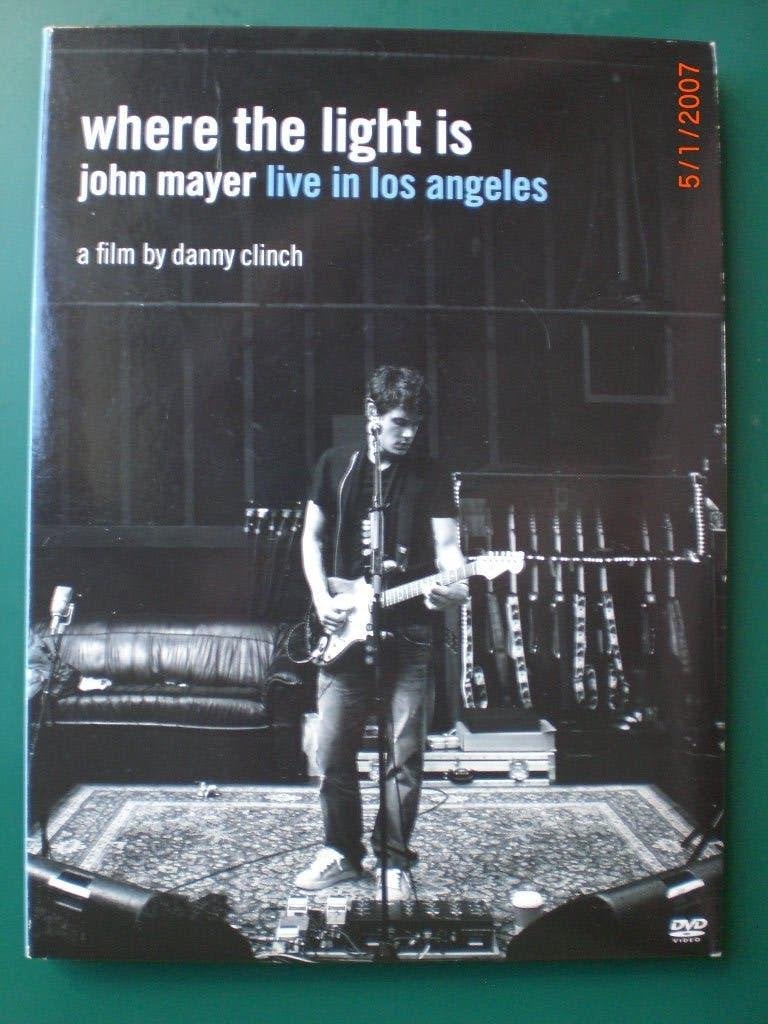 dvd John Mayer Where the Light is Live in Los Angeles, Alle leeftijden, Inclusief boekje, Ophalen of Verzenden, Zo goed als nieuw