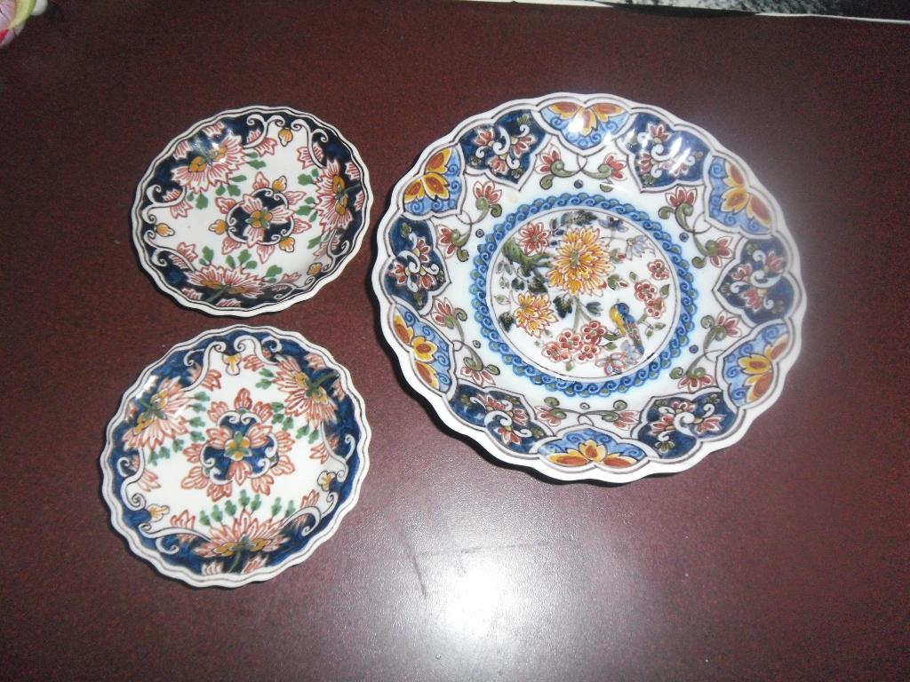 3 wandbordjes, makkum, Antiek en Kunst, Ophalen of Verzenden