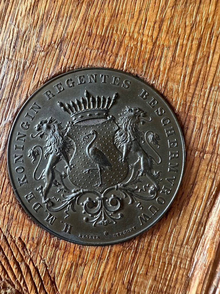 Munt uit 1898 in hout, Ophalen of Verzenden, Vóór koninkrijk, Overige waardes, Losse munt