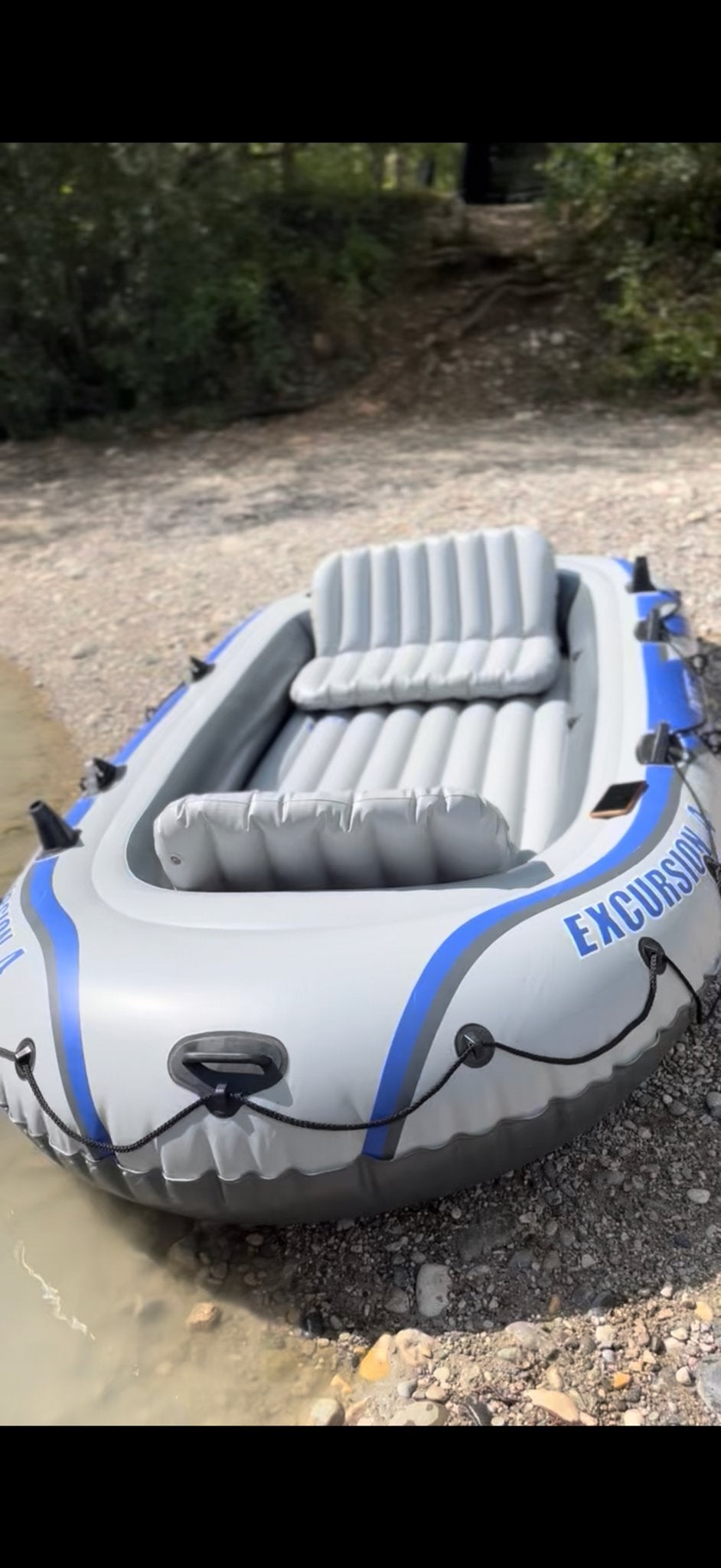 Intex Excursion 4 opblaasboot met pomp en peddels, Ophalen, Zo goed als nieuw