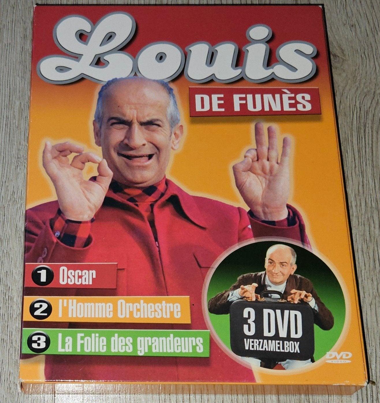 Louis de Funès - 3 DVD Verzamelbox, Alle leeftijden, Nederlands, Ophalen of Verzenden, Frans