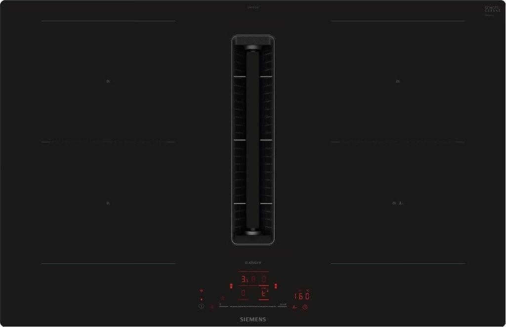 Siemens-Inductiekookplaat met Afzuiging-ED807HQ26E, Witgoed en Apparatuur, Kookplaten, Nieuw, Inbouw, Inductie, 4 kookzones
