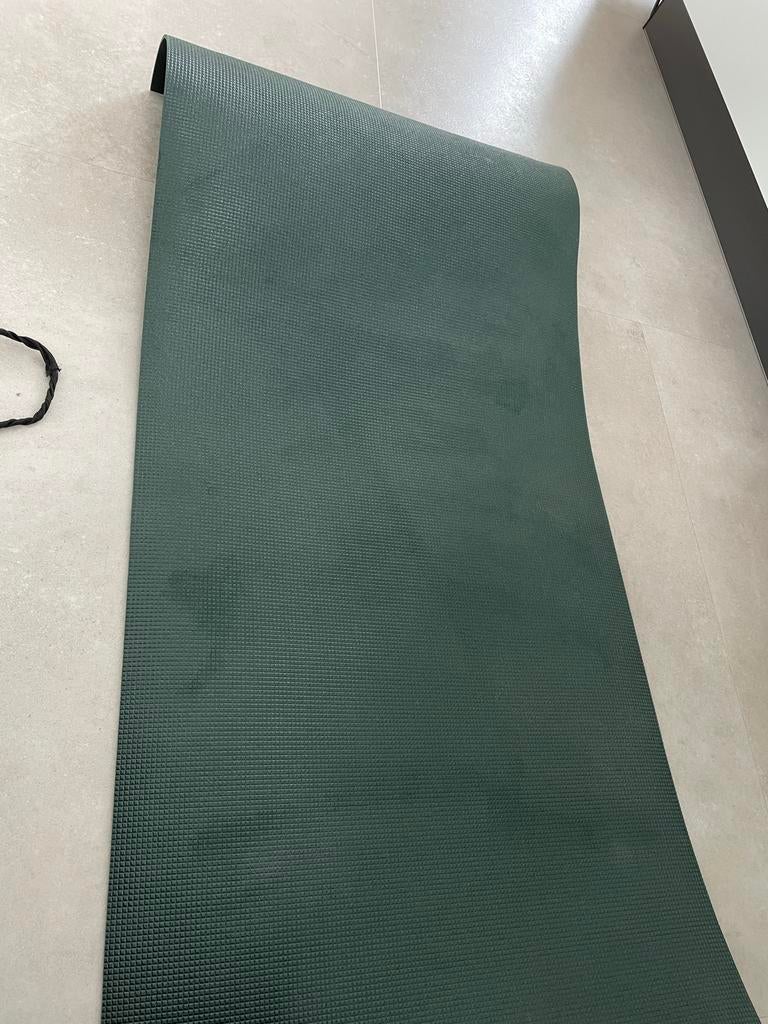 Groene yogamat, Sport en Fitness, Yoga en Pilates, Ophalen, Zo goed als nieuw, Yogamat