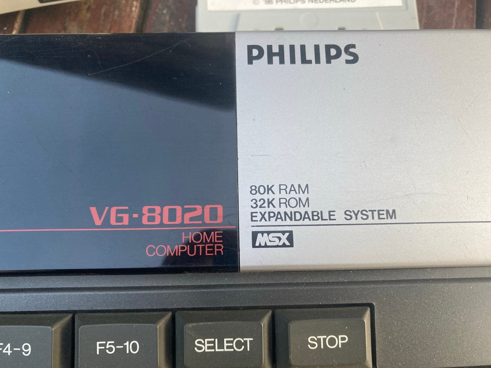 Philips VG-8020 MSX met spellen en tapes, Ophalen of Verzenden, Zo goed als nieuw
