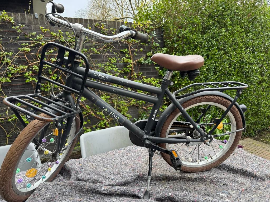 Alpina Cargo kinderfiets 18 inch, Ophalen, Gebruikt, 16 tot 20 inch