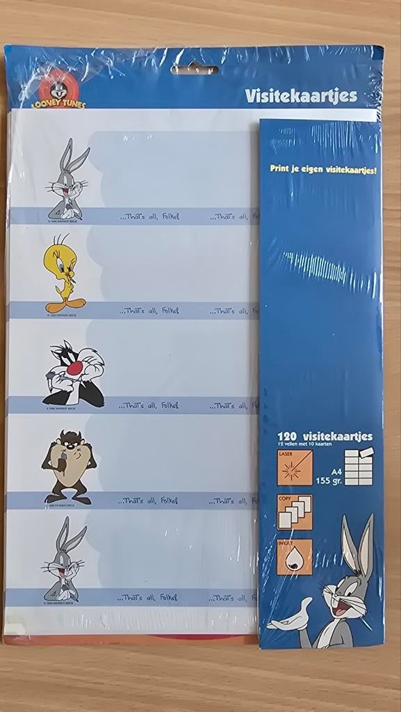 Looney Tunes Visitekaartjes - Nieuw in Verpakking, Ophalen of Verzenden, 1990 tot 2000, Visitekaartje