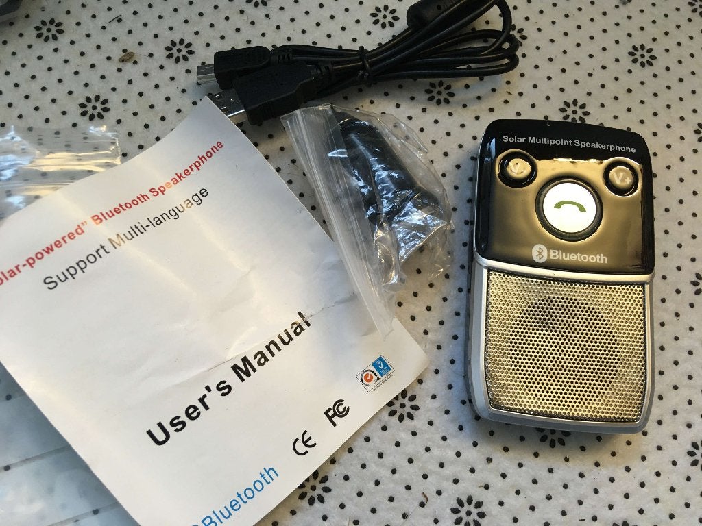 Solar Bluetooth Speakerphone met USB-oplaadmogelijkheid, Audio, Tv en Foto, Luidsprekers, Overige merken, Gebruikt, Ophalen of Verzenden