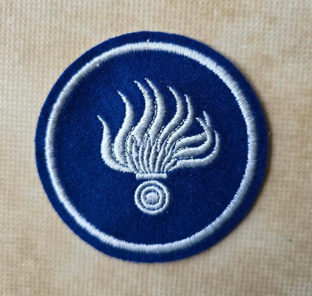 Sportembleem voormalige Rijkspolitie, Ophalen of Verzenden, Overige soorten, Nederland, Embleem of Badge