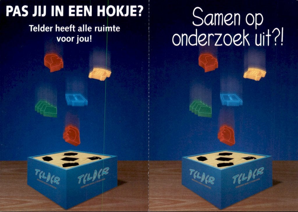 Pas jij in een hokje? Samen op onderzoek uit. Telder, Ophalen of Verzenden, 1980 tot heden, Ongelopen, Overige thema's