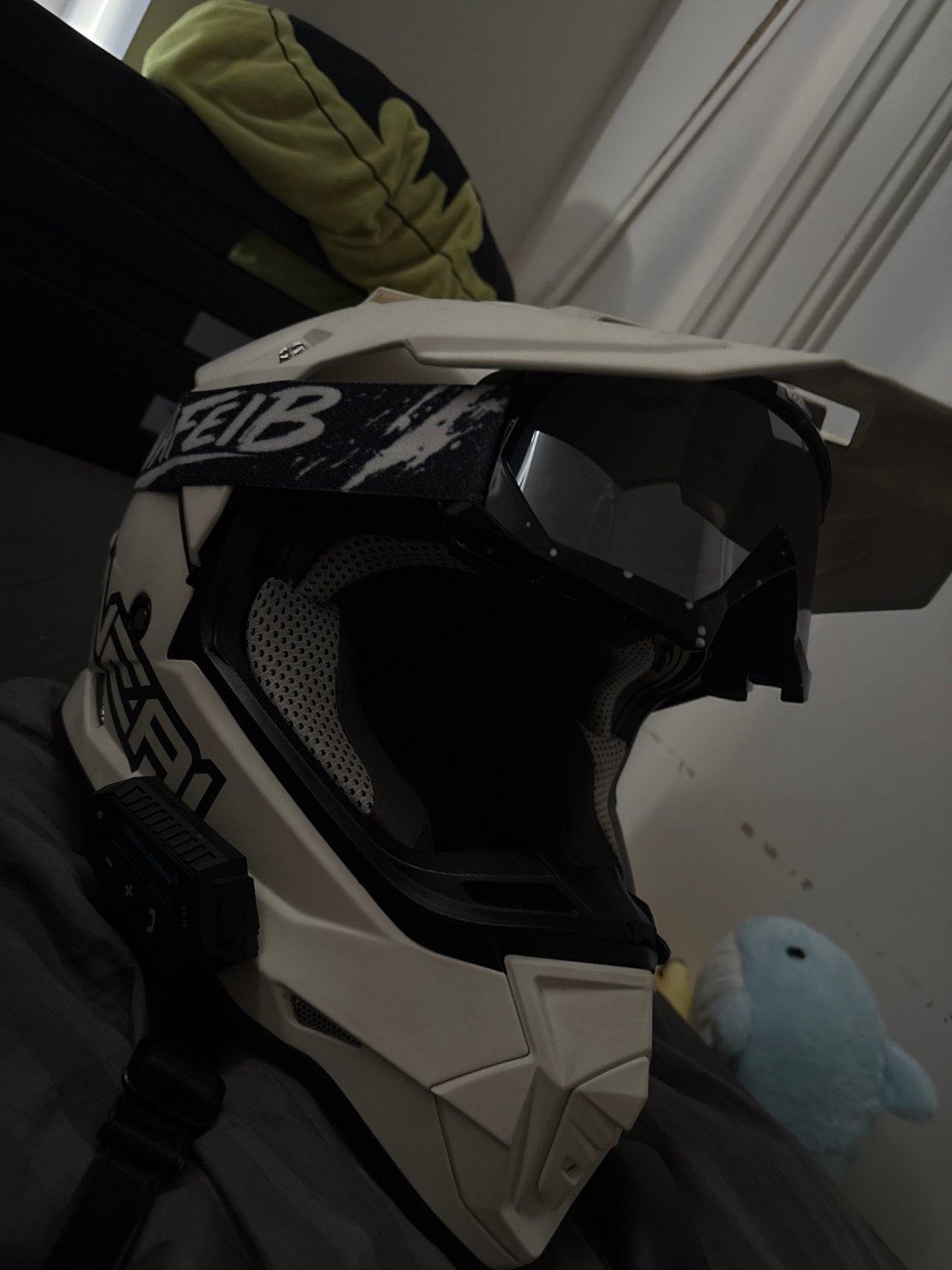 O'Neal Offroadhelm met bril - Wit, Ophalen, Tweedehands, Offroadhelm, Overige merken