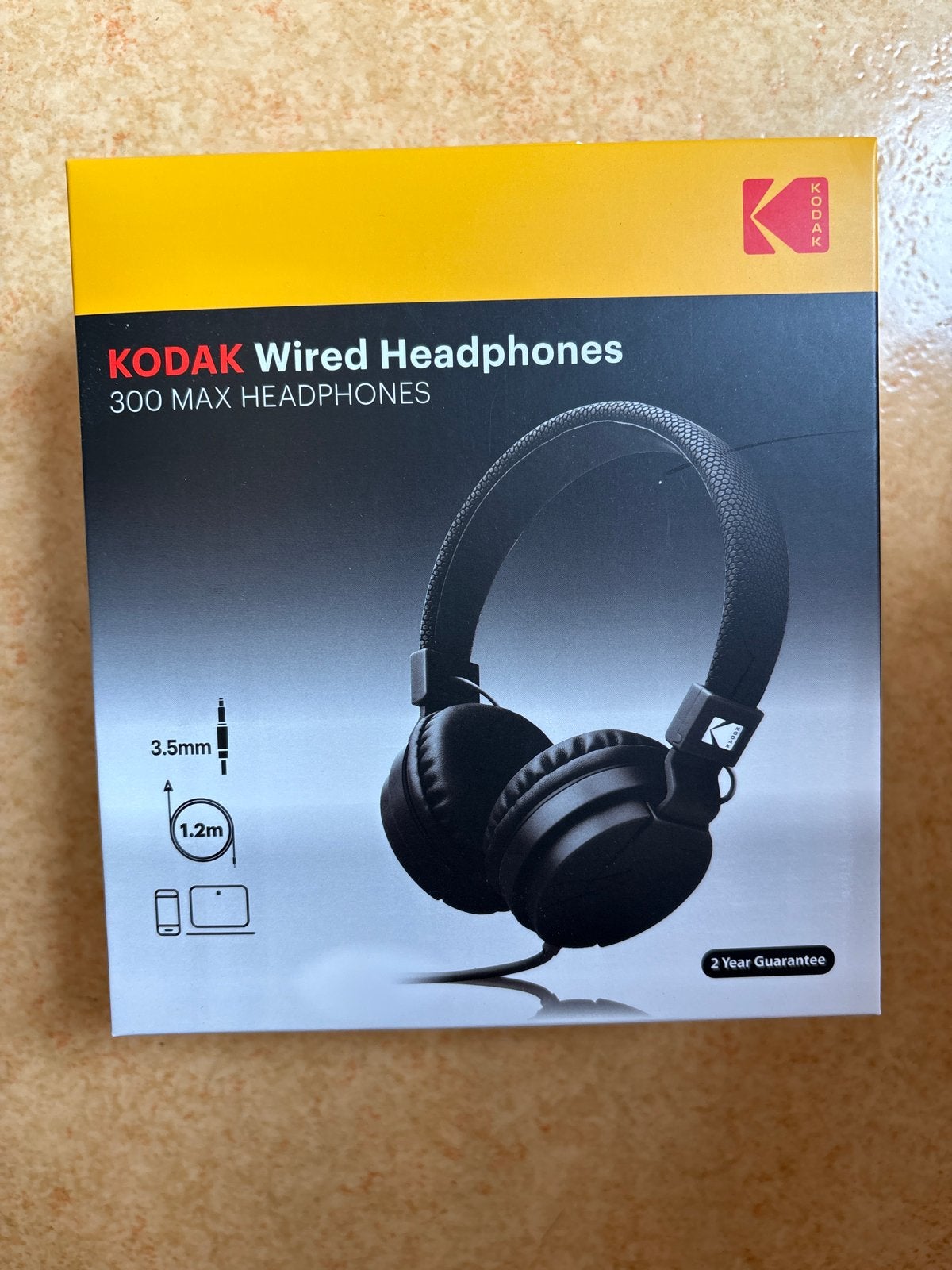 KODAK Wired Headphones 300 MAX - Zwart