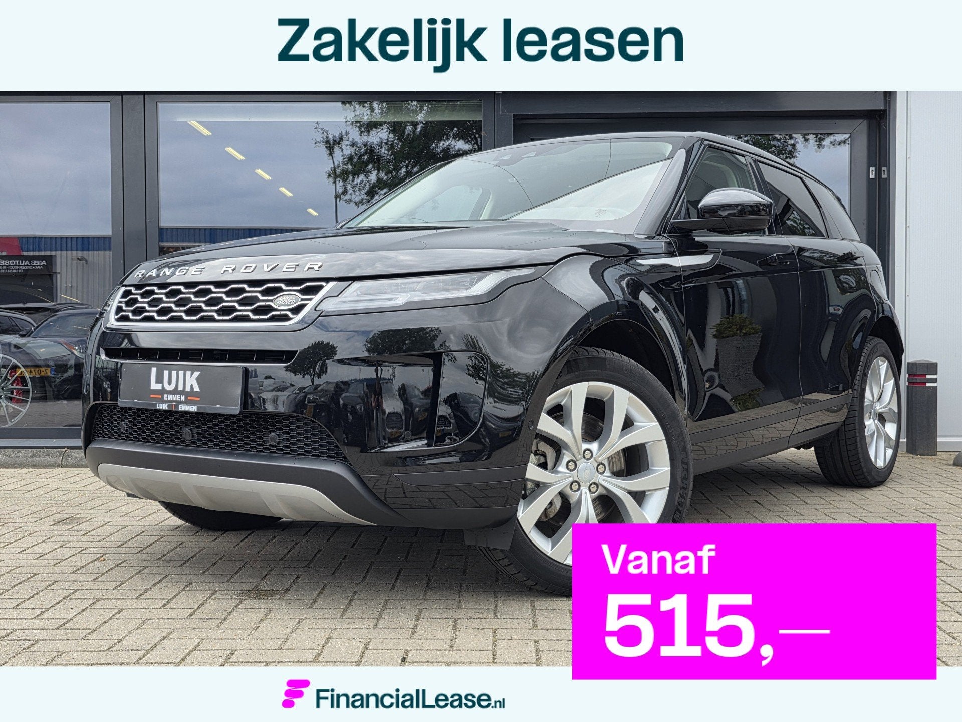 Land Rover Range Rover Evoque 1.5 P300e AWD SE, Automaat, Zwart, Zwart, Bedrijf