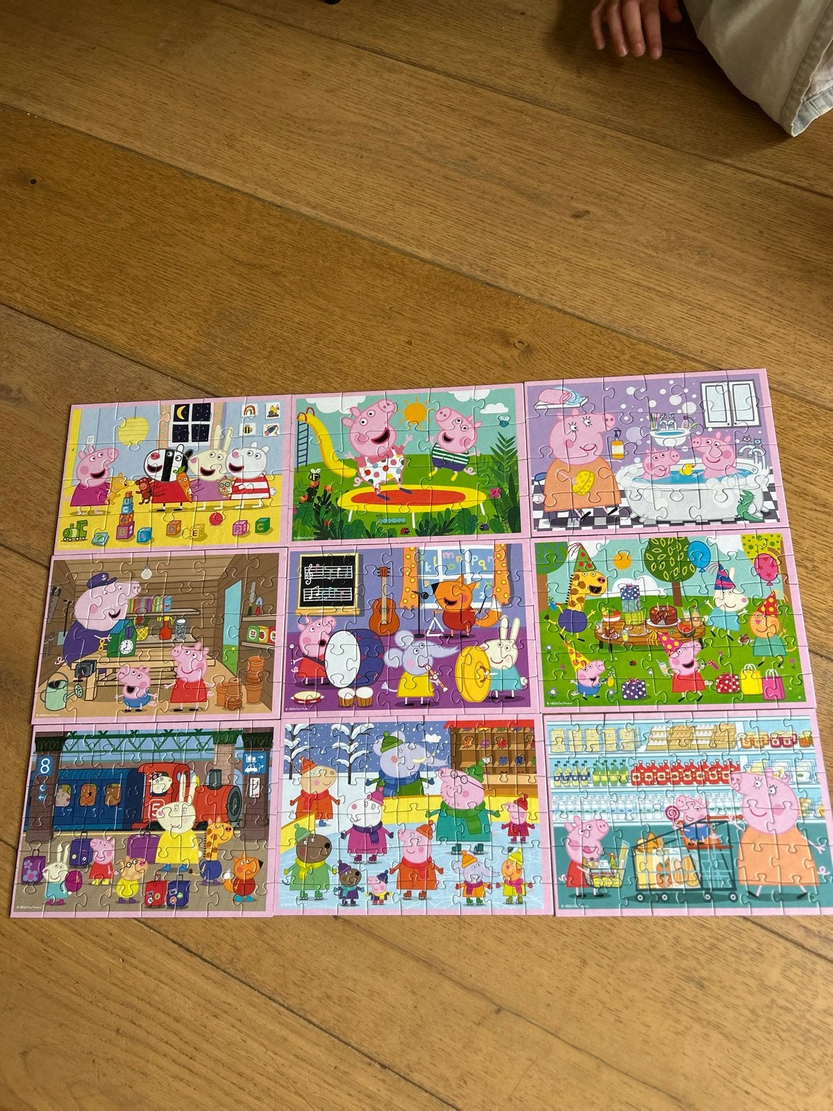 Puzzelset Peppa Pig Trefl 9-in-1, Kinderen en Baby's, Speelgoed | Kinderpuzzels, Zo goed als nieuw, 4 tot 6 jaar, Meer dan 50 stukjes