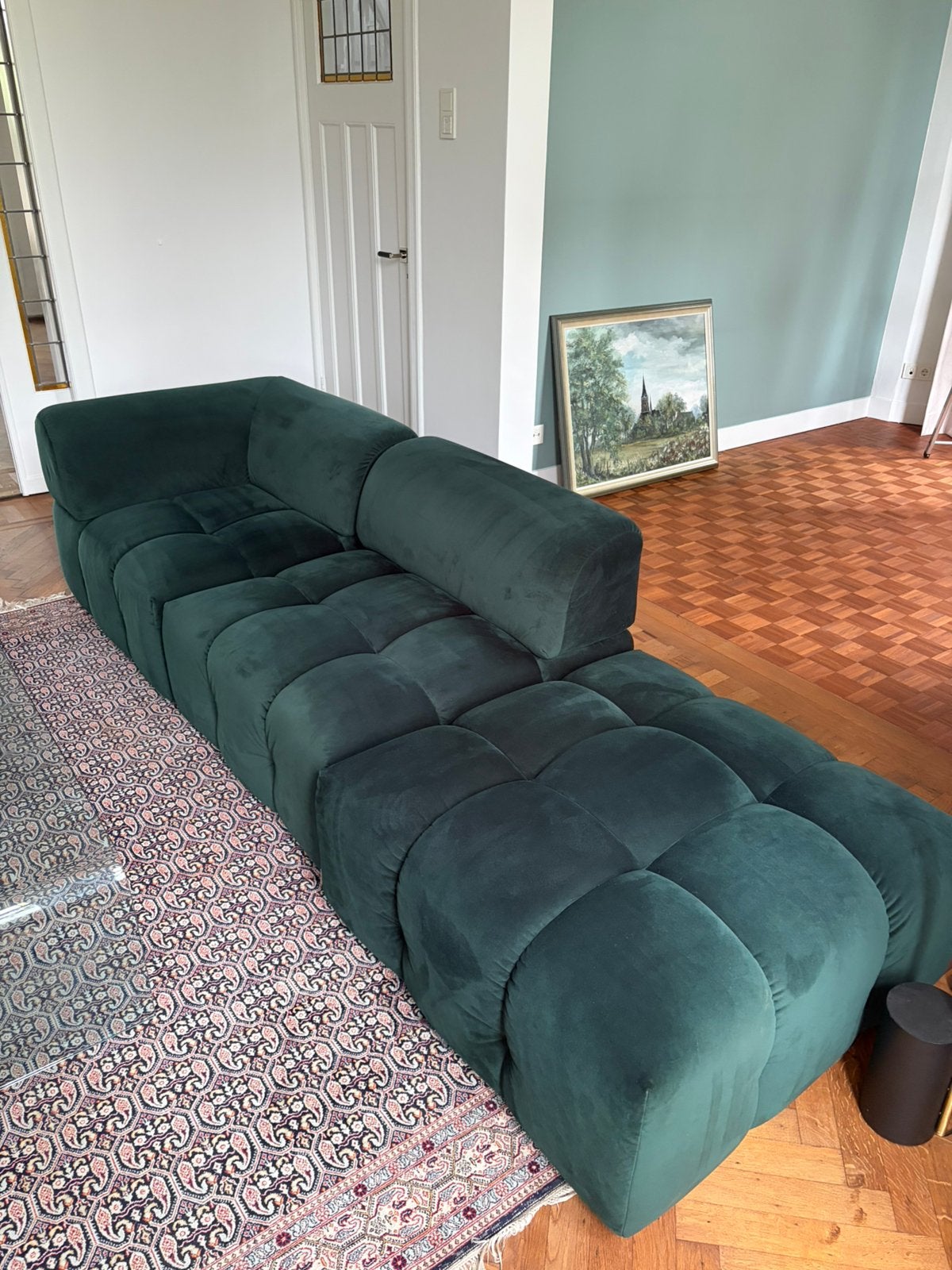 Sissy-Boy Marquis modulaire bank – Salvador Dark Green, Ophalen, Zo goed als nieuw, Vierpersoons of meer