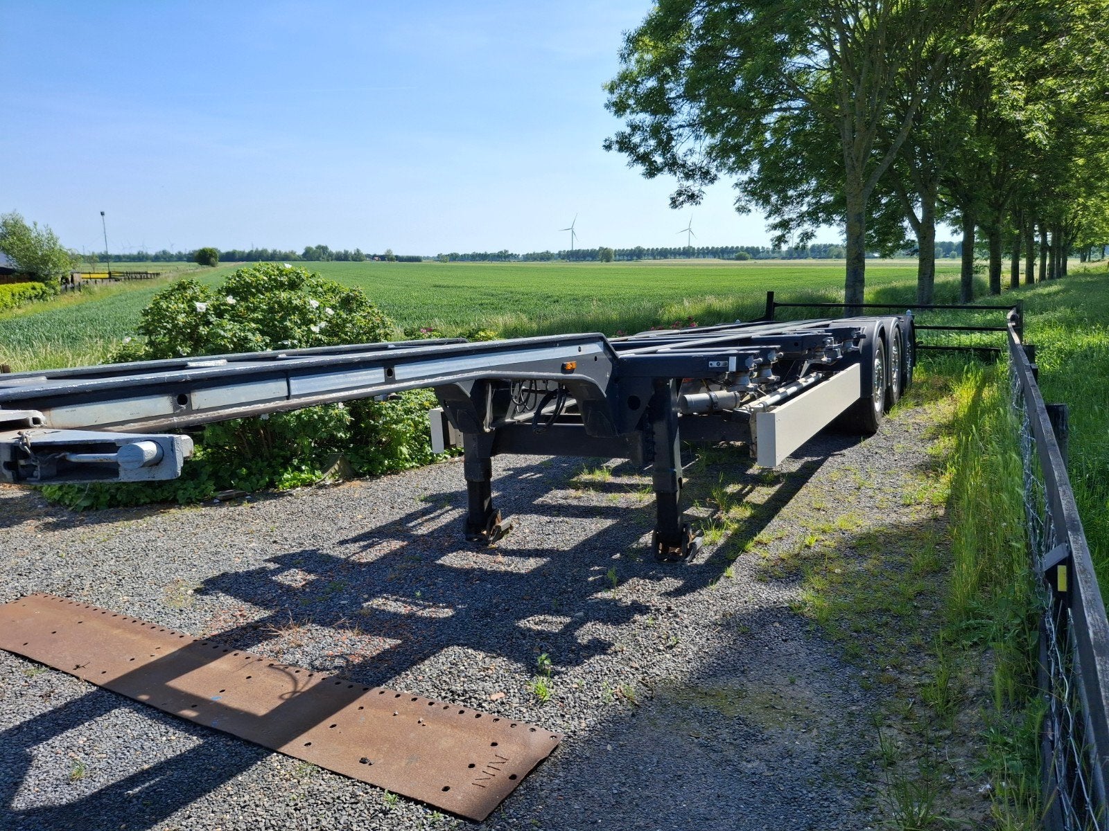 Te koop: goed onderhouden multifunctioneel container chassis, Auto's, Vrachtwagens, Particulier, Te koop