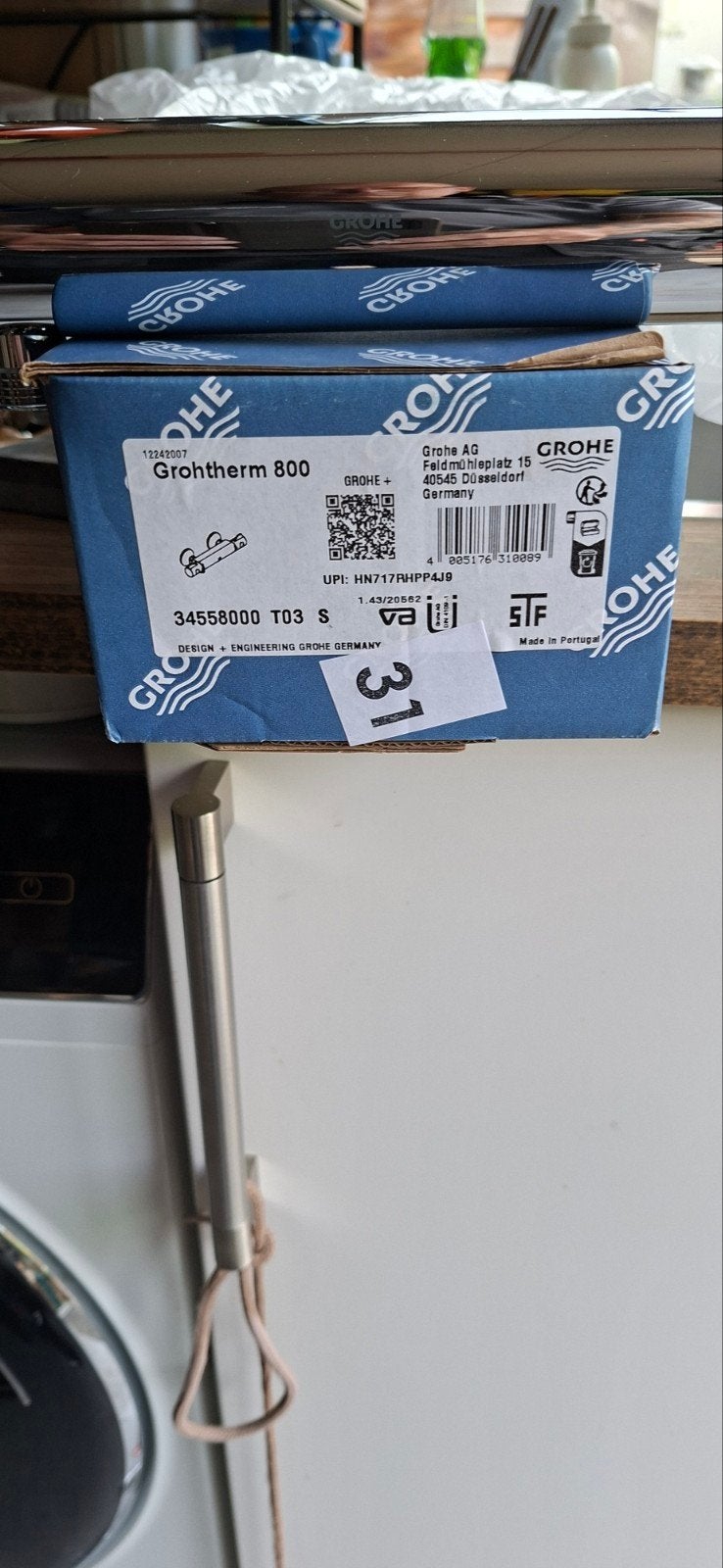 Grohe thermostaatkraan incl. s-koppelingen hartafstand 15 cm, Ophalen