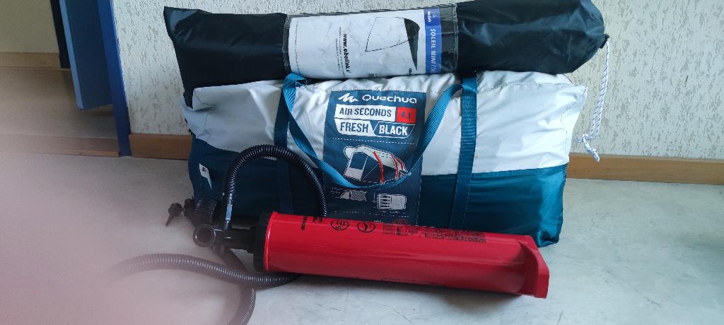 tent opblaasbaar 4 persoons, Caravans en Kamperen, Tenten, tot en met 4, Zo goed als nieuw, Ophalen