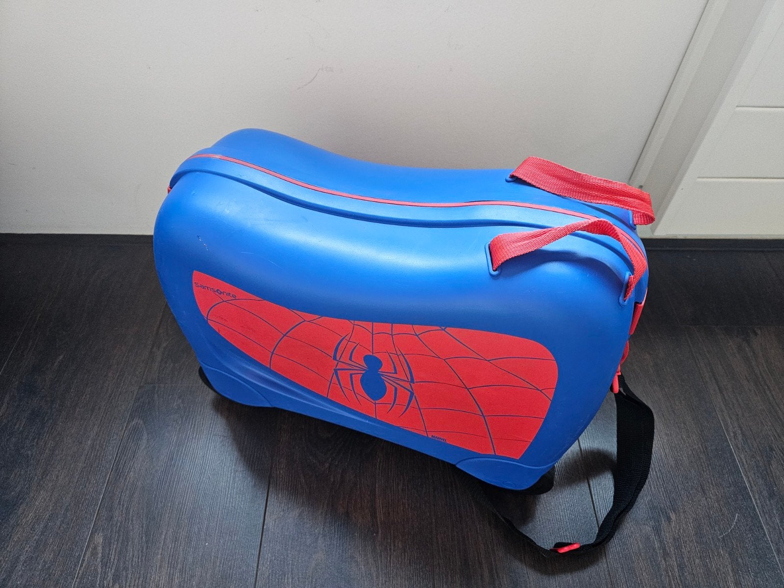 Samsonite Dream Rider Koffer - Spiderman & Luipaard, Ophalen, Gebruikt, Blauw, Wieltjes