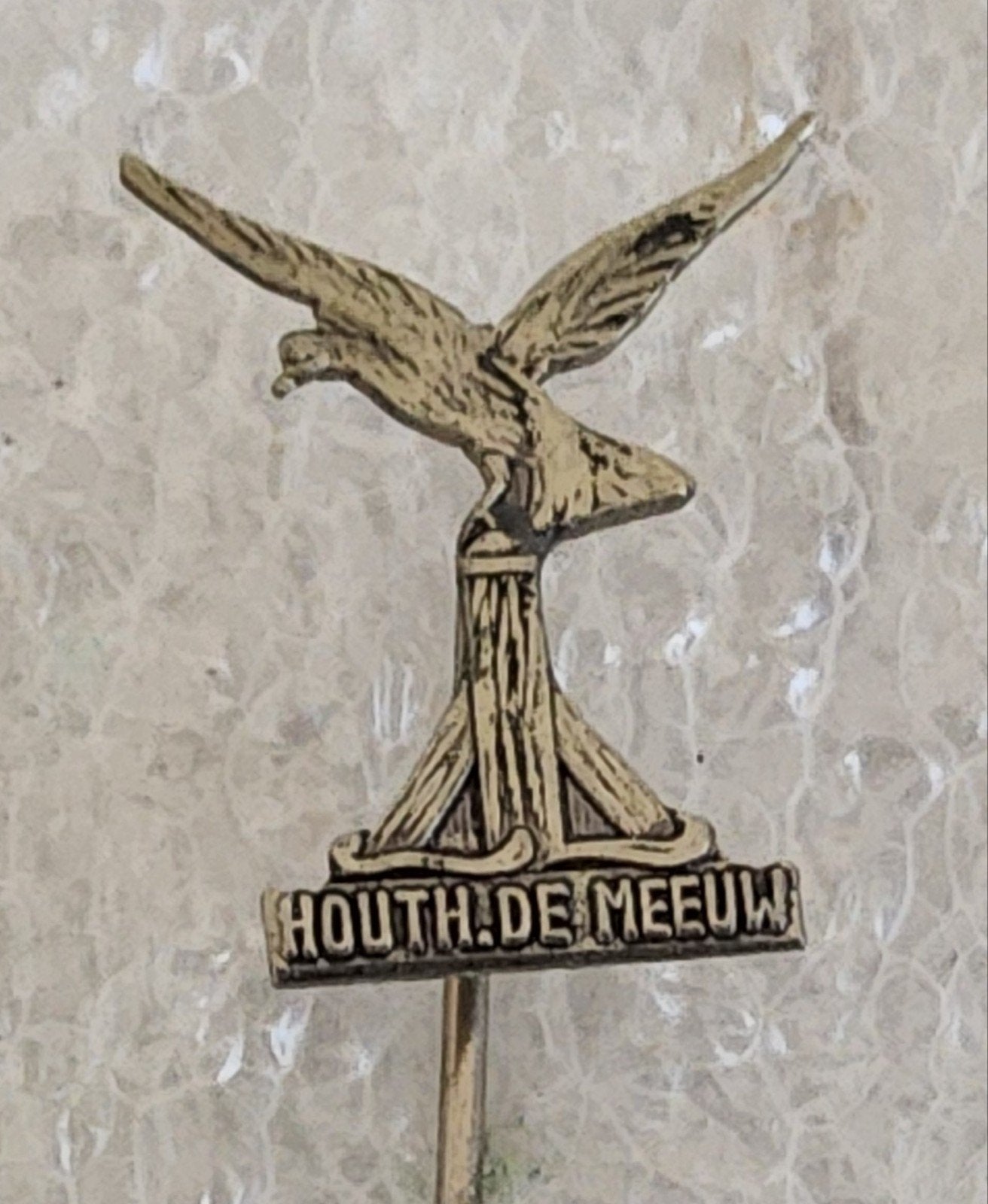 Vintage Speldje Houth. De Meeuw, Ophalen of Verzenden, Gebruikt, Overige onderwerpen, Speldje of Pin