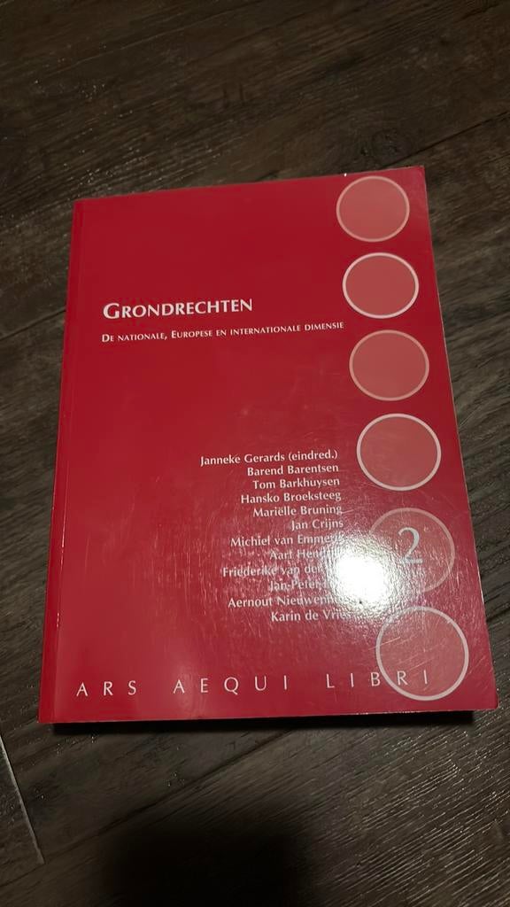 Grondrechten - Nationaal, Europees en internationaal 2e druk, Boeken, Studieboeken en Cursussen, Ophalen of Verzenden, Alpha, Zo goed als nieuw