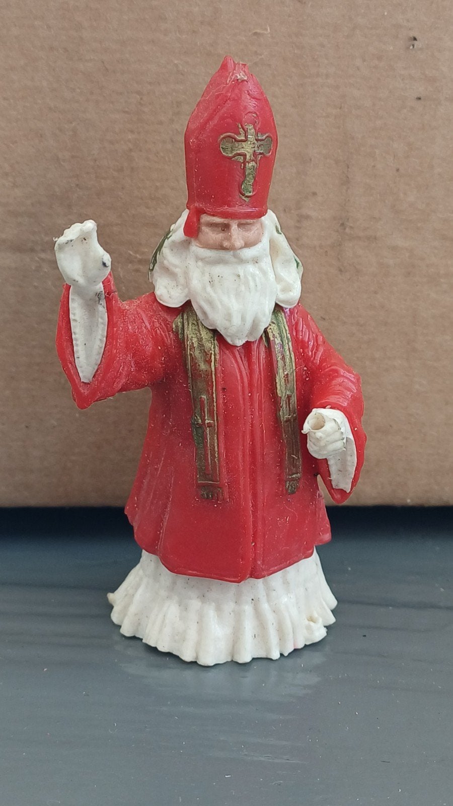 Vintage kunstof sinterklaas poppetje uit jaren 80, Ophalen of Verzenden, Zo goed als nieuw, Pop