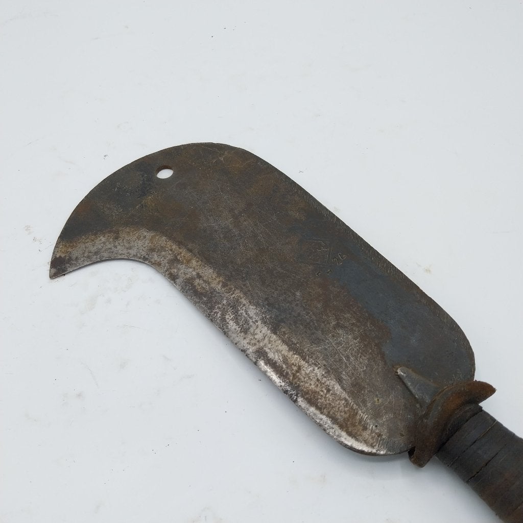 Oud Snoeimes met leer omwonden handvat (ML), Ophalen of Verzenden
