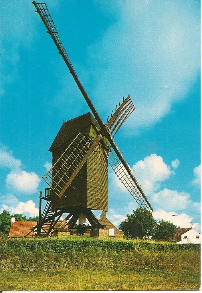 Oude Ansichtkaart Korenmolen Retranchement Zeeland, Verzamelen, Ansichtkaarten | Nederland, Ongelopen, Zeeland, 1960 tot 1980