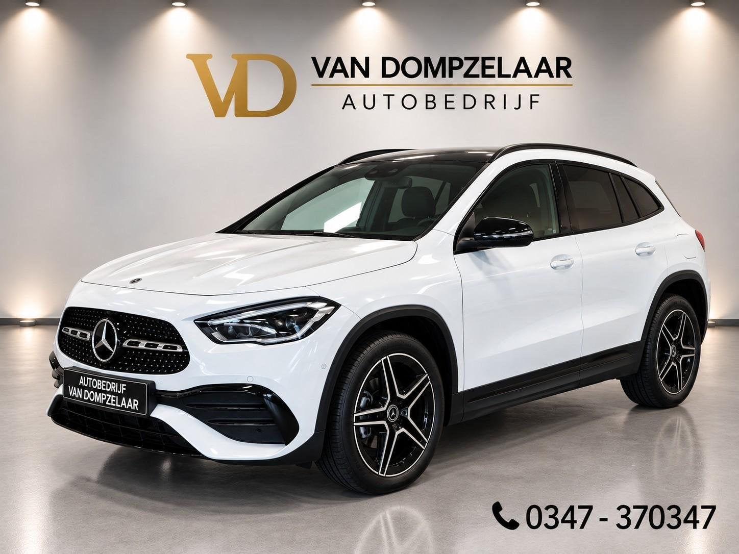 Mercedes-Benz GLA-klasse 250 e AMG Line PLUG-IN HYBRID / PAN, Auto's, 16 kWh, Leder en Stof, Wit, Bedrijf