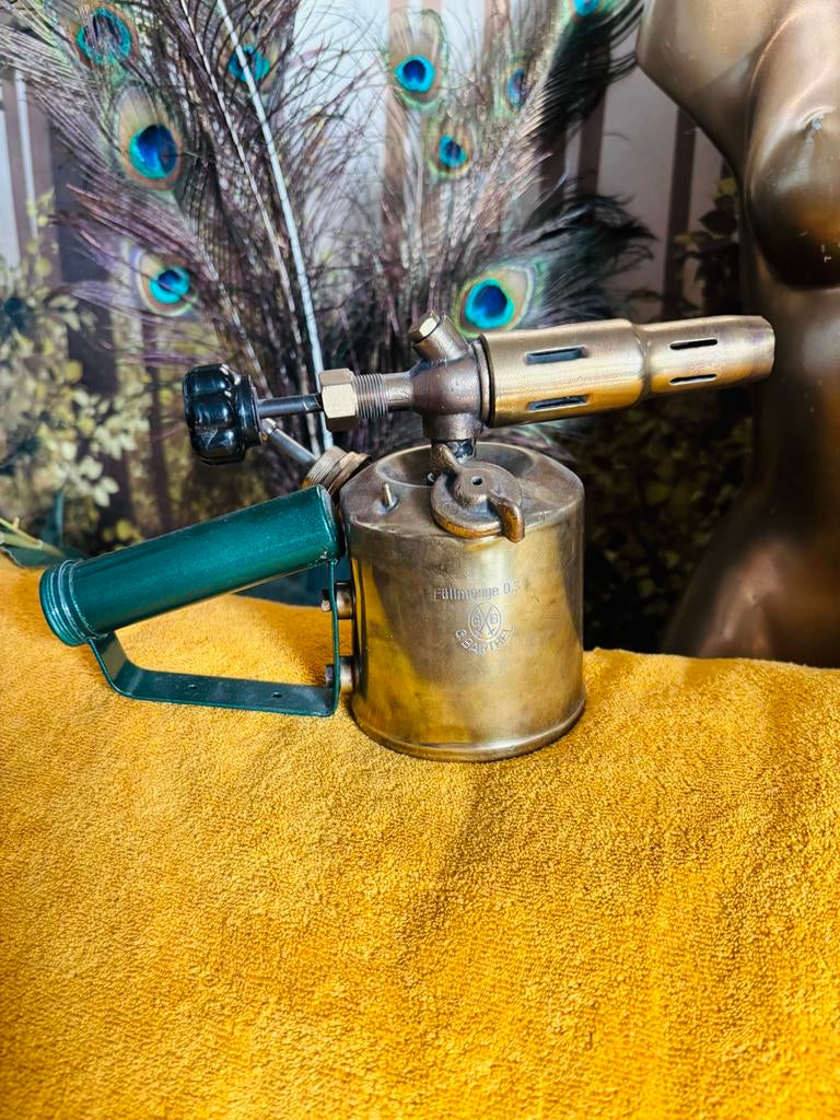 Vintage messing soldeerlamp Germany, Ophalen of Verzenden