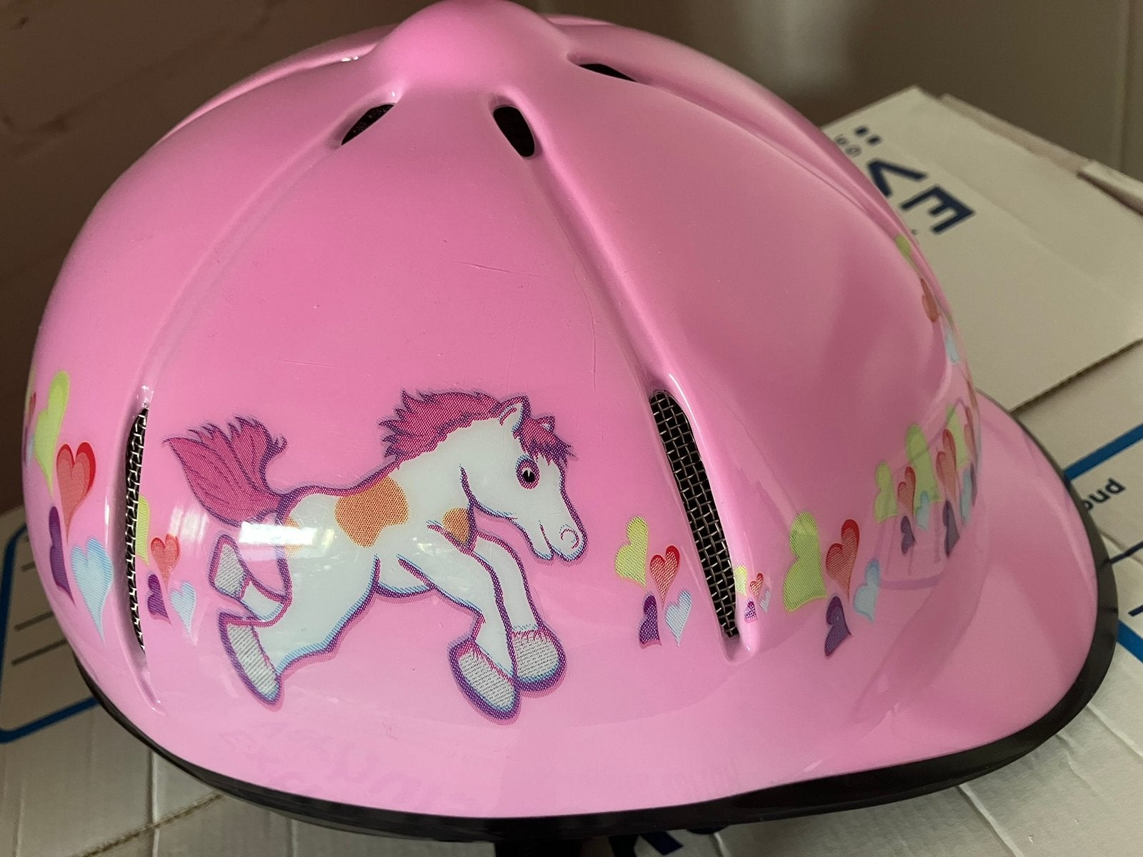 Red horse cap., Kinderen, Red Horse, Zo goed als nieuw, Rijhelm/cap
