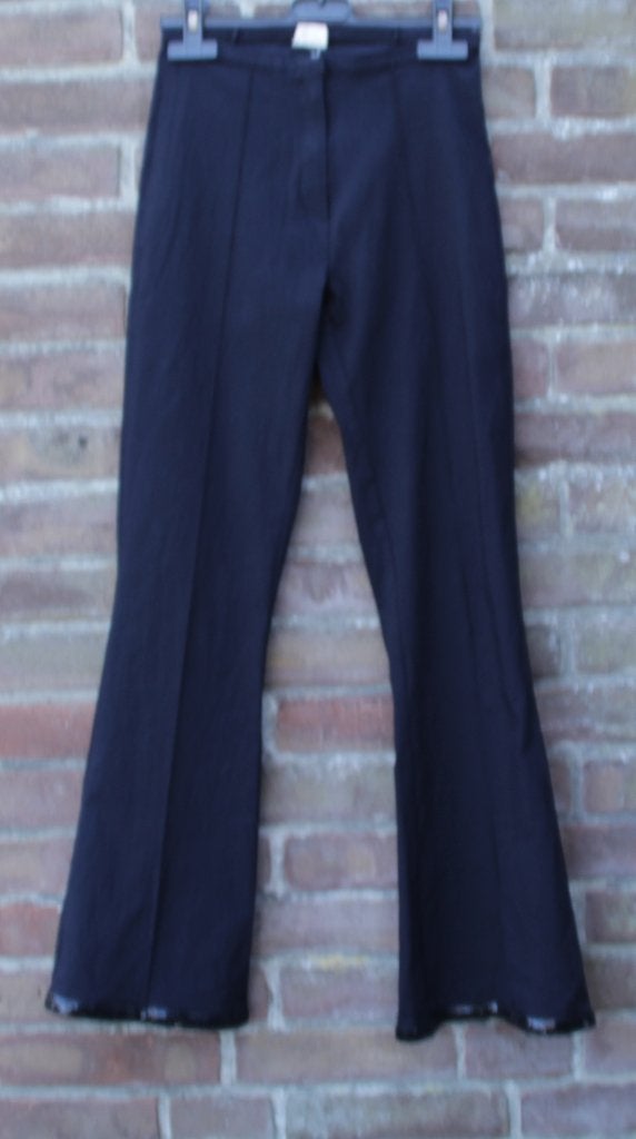 gave jaren 80 broek, zwart met pailletten maat S, Carnaval, ., Ophalen of Verzenden, Zo goed als nieuw