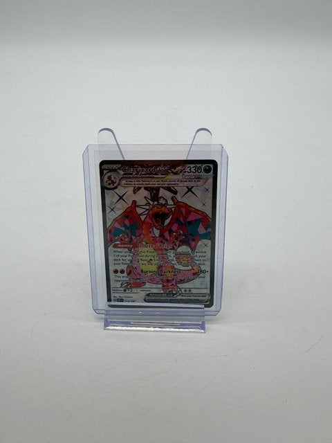 Pokémon Charizard Ex 215/197 Obsidian Flames - Near Mint, Ophalen of Verzenden, Zo goed als nieuw, Losse kaart