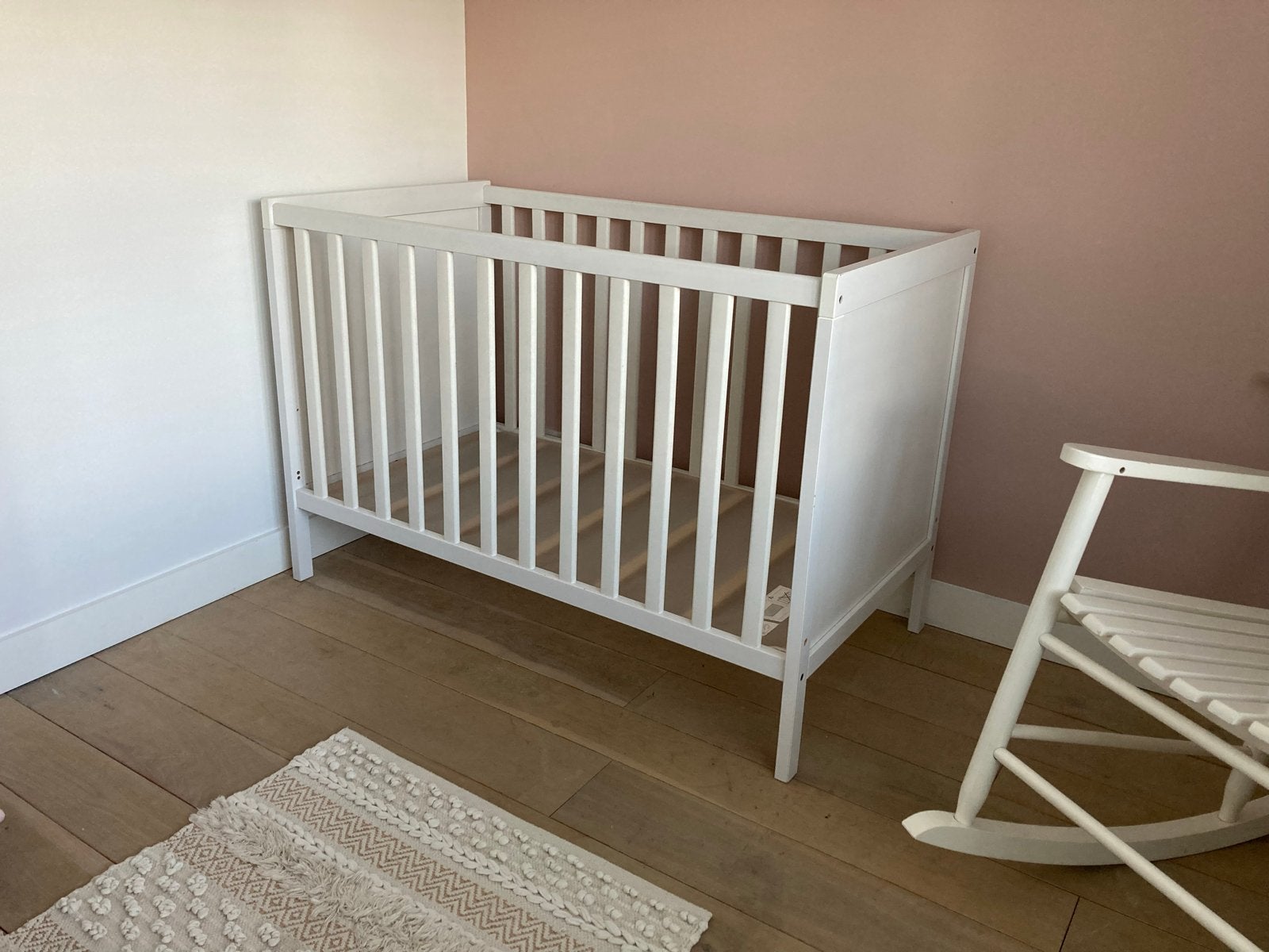 IKEA Sundvik ledikant wit met Aerosleep matras, Gebruikt, Wit, Hout, Eenpersoons