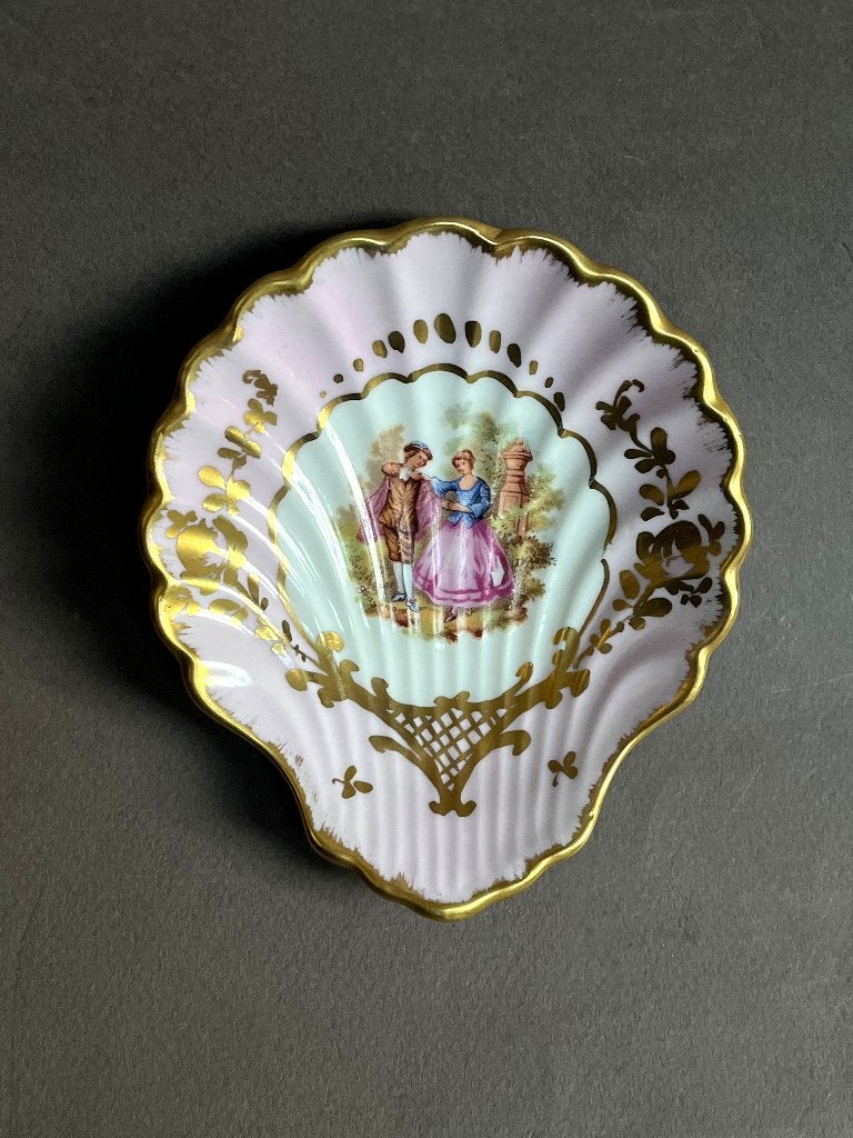 Limoges Porselein Schelpschaaltje, Antiek en Kunst, Ophalen of Verzenden