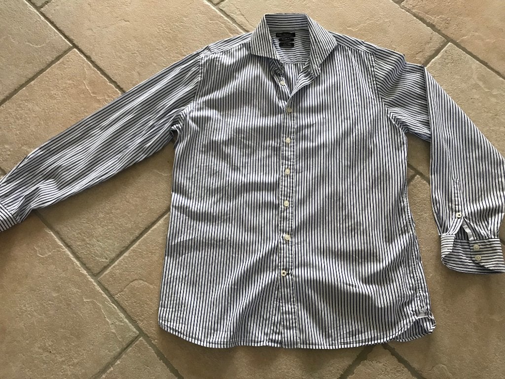 H.E. By mango heren overhemd maat xl slim fit. Er zit een, Ophalen of Verzenden, Gedragen, Overige kleuren, Halswijdte 43/44 (XL)