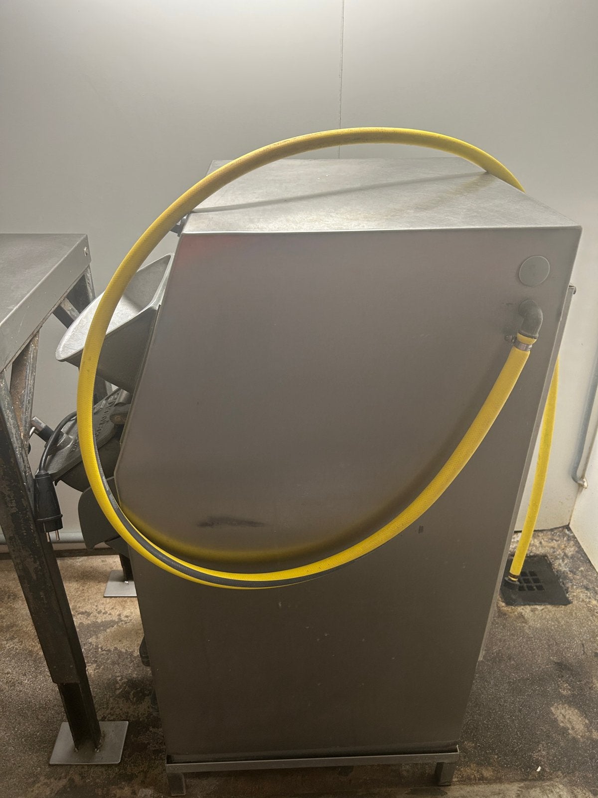 Aardappel schilmachine, Snijmachine, Ophalen, Gebruikt, Metaal