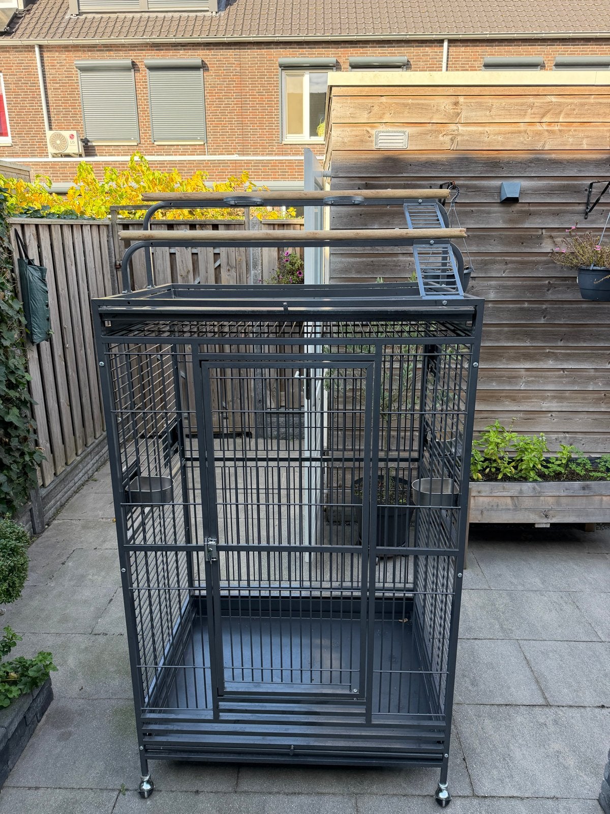 Grote papegaaienkooi met speelstandaard, Dieren en Toebehoren, Ophalen, Metaal, Vogelkooi