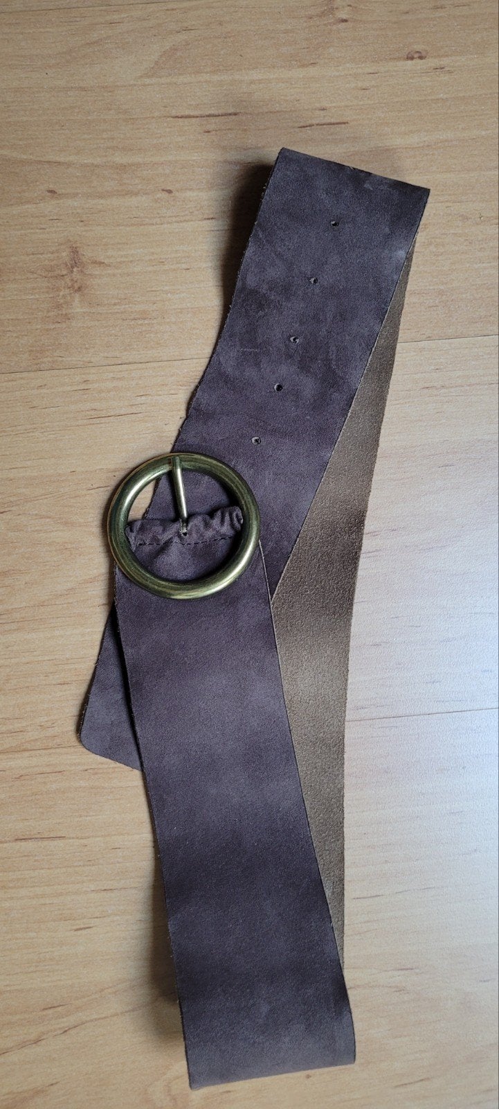 bruine suède riem, Kleding | Dames, Echt leder, 90 tot 100 cm, Heupriem, Ophalen of Verzenden