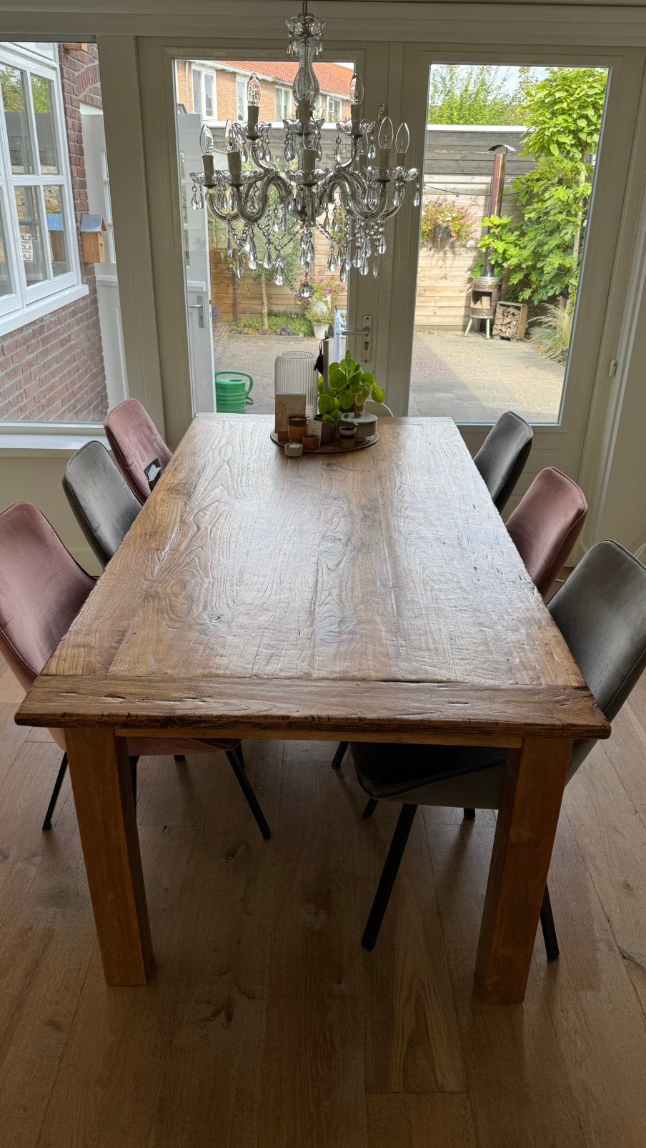 Teak houten eetkamertafel, Ophalen, Zo goed als nieuw