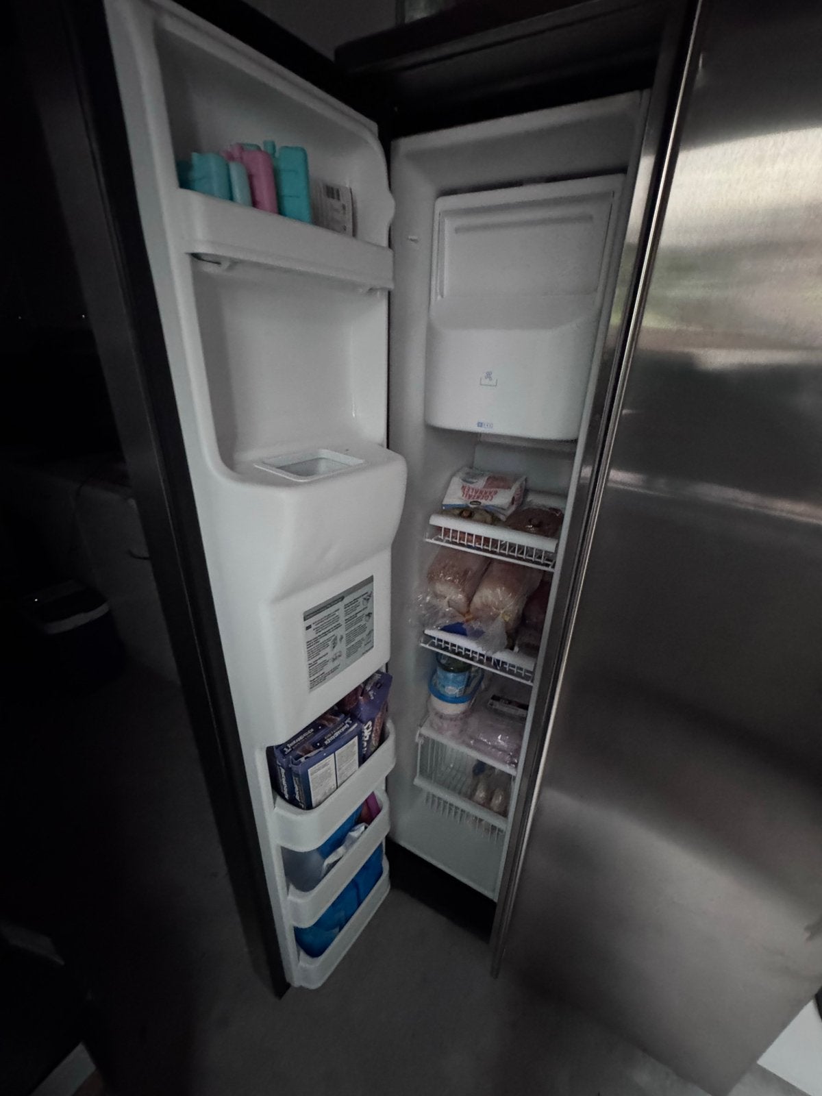 ATAG Amerikaanse Koelkast RVS met Water/IJsdispenser, Ophalen, Gebruikt, 200 liter of meer, Atag