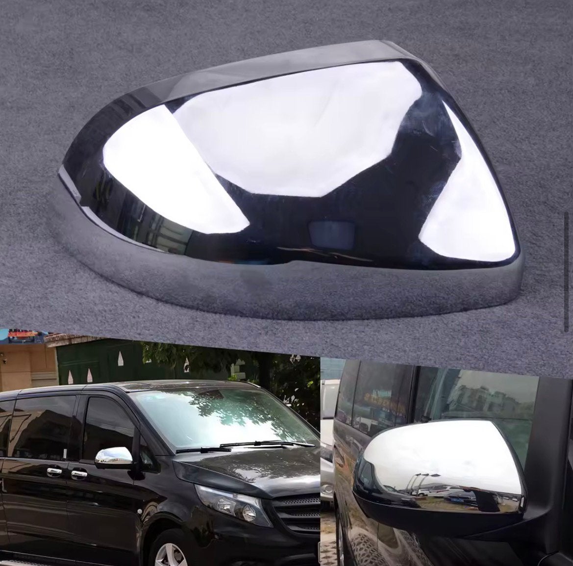 Mercedes vito W447 spiegel Crome (kap), Auto-onderdelen, Spiegels, Ophalen of Verzenden, Nieuw, Mercedes-Benz