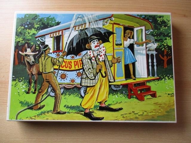 Pipo de Clown houten puzzel  regenen  Jig Saw, Ophalen of Verzenden, Gebruikt
