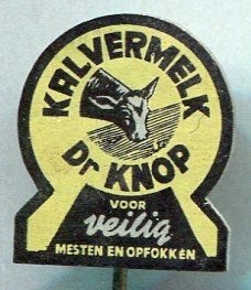 Dr Knop kalvermelk blik speldje ( E_203a), Verzenden, Zo goed als nieuw, Transport, Speldje of Pin